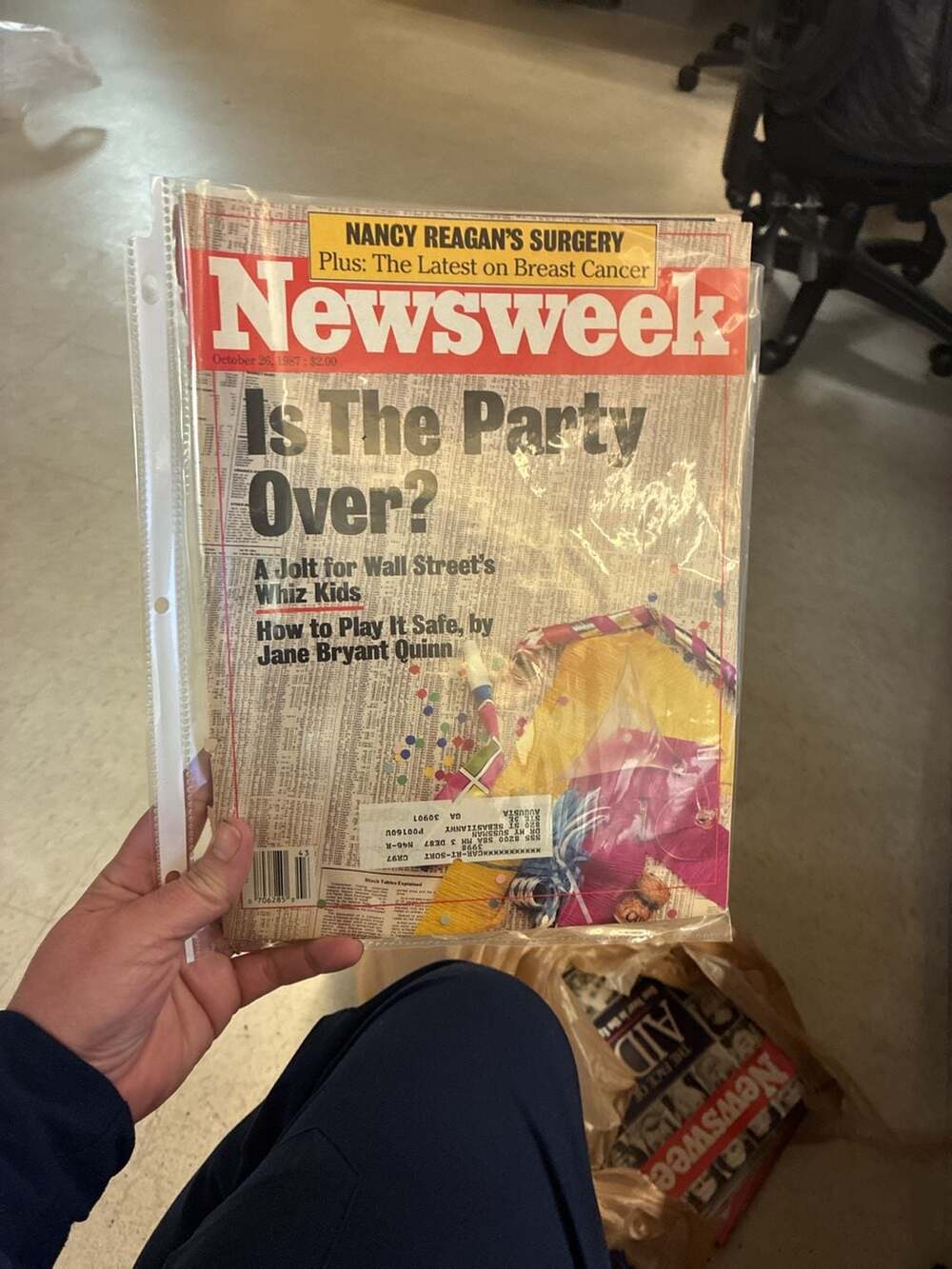 Newsweek Magazine October 26 1987 Is The Party Over?